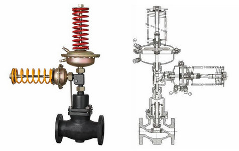自力式壓力、壓差組合閥結構圖